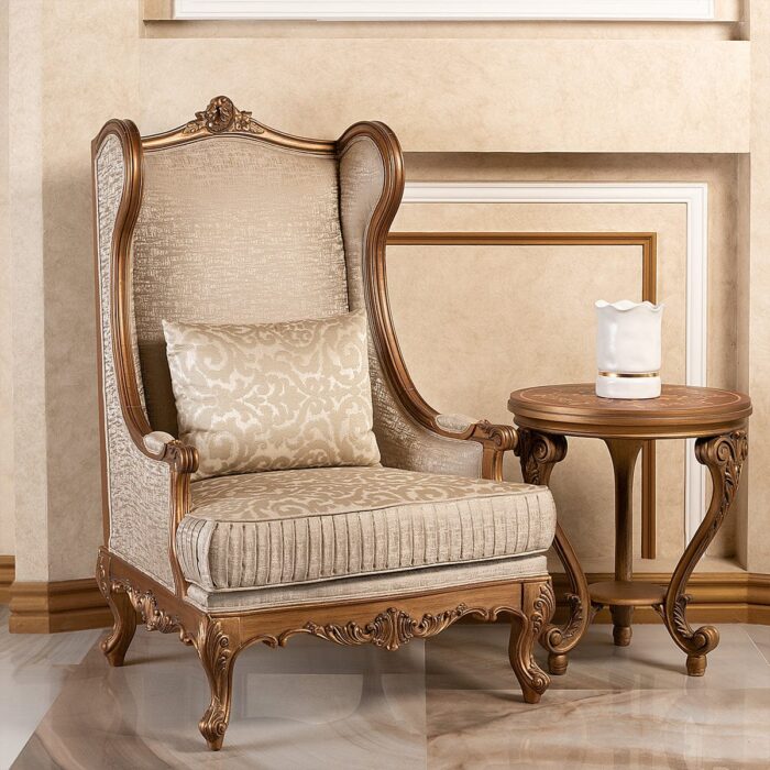 Elegant Vintage Sofa Set with Armchair