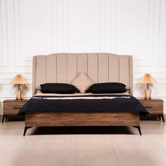 Opulence Collection Bedroom Set with two Sides Table & Dressing Table