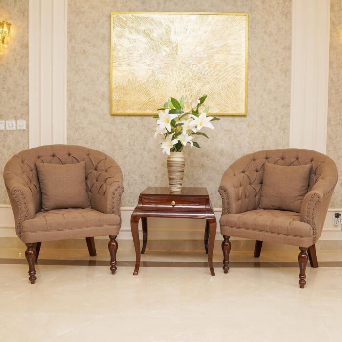Stylish Tufted Chairs Set